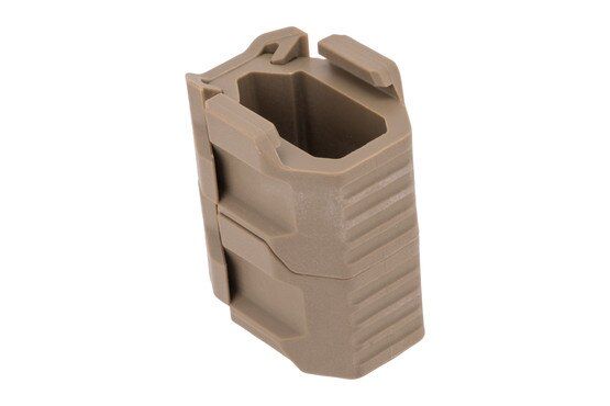 Strike Industries Stacked Angled Grip Extension in FDE comes in a pack of two